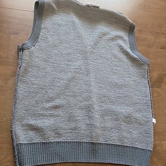 Mister Man Grandpa Sweater Vest Men's Size L Grey Argyle Pattern V-Neck Wool - Picture 10 of 10